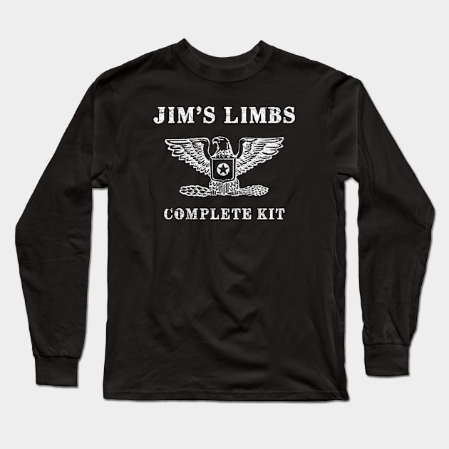 Jim's | White | Damaged Long Sleeve T-Shirt by iMadeThis! Tee